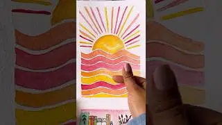 Aesthetic Watercolor Painting: Elevate Mood, Refresh Creativity, and Unwind Mind #shorts #trending
