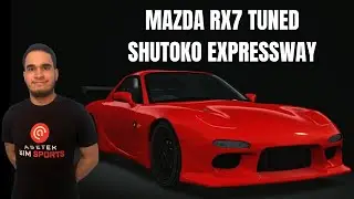 🔴 Assetto Corsa | Shutoko Expressway | Mazda RX7 Tuned 444Hp Rain Traffic Run