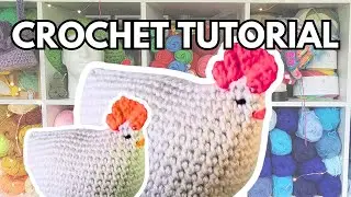 EASY Crochet Chicken Tutorial #crochetchicken #crochettutorial