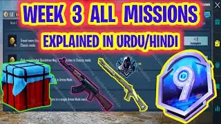 M9 WEEK 3 ALL MISSIONS EXPLAINED IN URDU/HINDI l PUBG M9 WEEK 3 MISSION | BGMI M9 WEEK 3 ALL MISSION