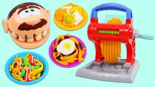 Mr. Play Doh Head Wants To Try 3 Different Pastas!