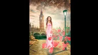 Girl and petals - Photoshop Manipulation Tutorial #23
