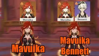 How Much Does Bennett Buff Mavuika ? || Genshin Impact