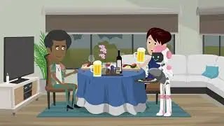 Deutsch lernen mit Dialogen | Hilfe, mein KI Roboter ist eifersüchtig auf meine Freundin!