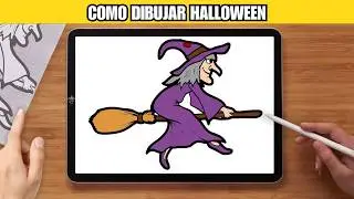 Como Dibujar Bruja | Halloween | Paso a Paso