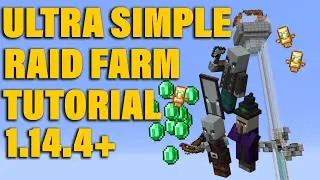 Super Simple Raid Farm Tutorial (3500 Emeralds & 350 Totems per/h) | (Minecraft 1.14.4-1.20)
