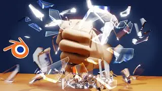How to Punch and Break a Glass in Blender
