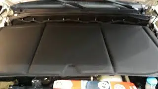 Шумоизоляция капота Foton Sauvana часть 2