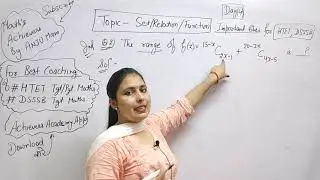 Topic -(Set/relation /function,) (Day4), DSSSB, htet, tgt /pgt maths