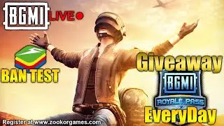 🔴LIVE - BGMI Royal Pass Giveaway Event - Bluestacks 32Bit Testing with BGMI - Day#17