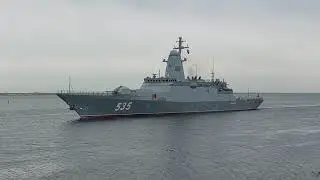 Возвращение с ходовых испытаний корвета "Меркурий" модифицированного проекта 20380