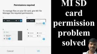 Mi sdcard permission problem solved