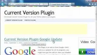 Current Version Plugin Google Update