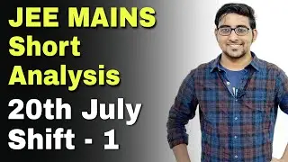 Jee Mains 2021- 20th July shift 1 Paper analysis | Easy or Hard | Jee Main Student reaction