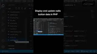 Display and update radio button data in PHP