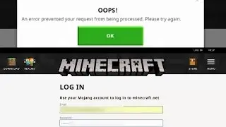 Fix Minecraft login error ( An error prevented your request from being processed )