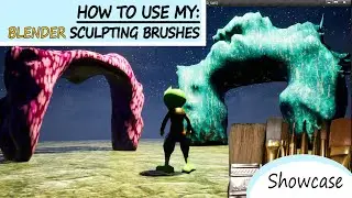 BLENDER Tutorial: How to use my sculpting brushes