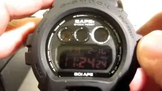 Casio G shock 2011 BAPE Black Out watch review unboxing