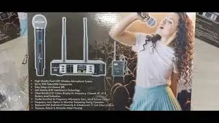 Studiomaster Professional Dual UHF Wireless Microphone TR 44 Long Range Microphone