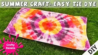DIY Tie dye a towel - Bullseye tie dye technique