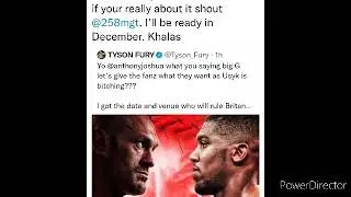 BREAKING! ANTHONY JOSHUA ACCEPTS TYSON FURY'S CHALLENGE FOR DECEMBER FIGHT! WILL IT HAPPEN?!
