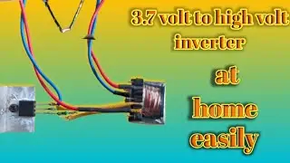 3.7 volt to 400 kv high voltage 😲⚡/ high volt inverter / high voltage generator #ytsciencetech