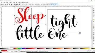 How to create a text svg in Inkscape with Samantha Font