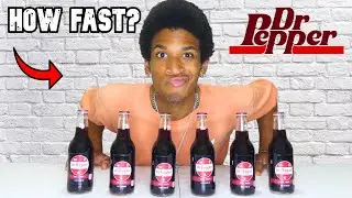 GULPING 6 Bottles of Dr Pepper Under 1 Minute!