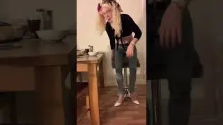 Crossdresser smoking