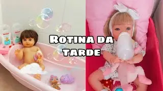 Rotina da tarde com minhas bebês reborns Alicia e izabelly