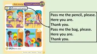Kid's Box Starter - Unit 2 - My Class - Ask nicely. Trevor's values.