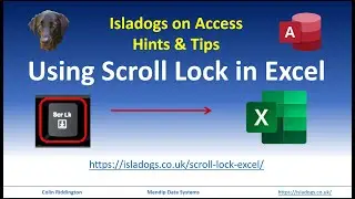 Using Scroll Lock in Excel