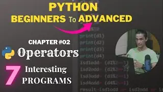 Operators  in Python | 7 example programs on operators | The Joy of Computing using Python