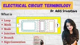 Electrical Circuit Terminology || Loop || Mesh || Node || Junction || Branch || Sign Convention
