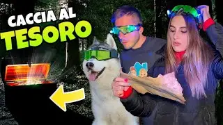 CACCIA AL TESORO NEL BOSCO DI NOTTE! 😱💰🤑