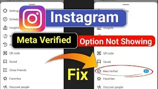 meta verified instagram not showing | how to fix Instagram meta Verified option not showing