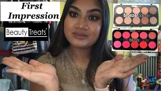 First impression/ full face using products from beauty treat!