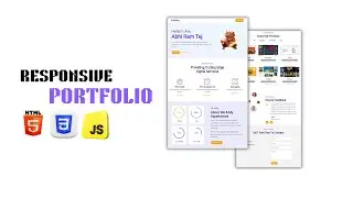 How to Create a Responsive portfolio website design using html css Js | Beginners to Advanced