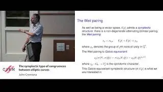 John Cremona: The symplectic type of congruences between elliptic curves