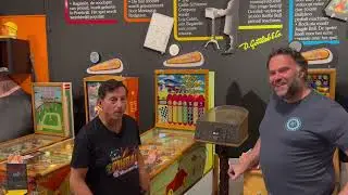Jack Guarnieri visiting the Dutch Pinball Museum (2024)