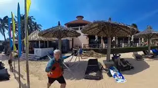 C2Sky kitesurfing center Mui Ne. February 2023. 360° video