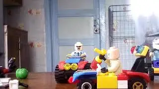 Как сделать из лего пожарную машину