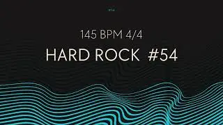 Drumtrack # 54 Hard rock 145 BPM 4/4 base de batería para improvisación