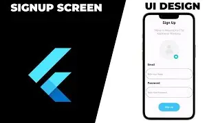 Signup Screen in Flutter | Flutter Signup Screen Design | Flutter Ui Designs 