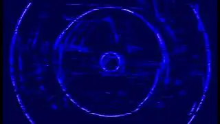 1 Hour Blue Circle Portal Glitching Screen - Glitch Effect