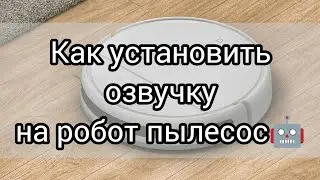 КАК УСТАНОВИТЬ ОЗВУЧКУ НА РОБОТ ПЫЛЕСОС?! 🤫