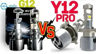 LED Headlight Mini Lens Projector G12 vs Y12Pro