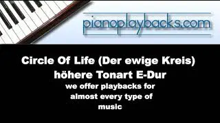 Der ewige Kreis (Circle Of Life) Playback Instrumental E-Dur Demo