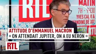 Attitude d'Emmanuel Macron : 