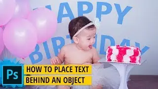 Photoshop Tutorial: How To Place Text Behind Anything In Photoshop | Adobe Photoshop | Image Editing